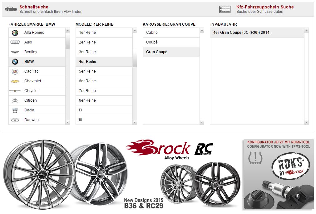 Wheelconfigurator Brock Alloy Wheels